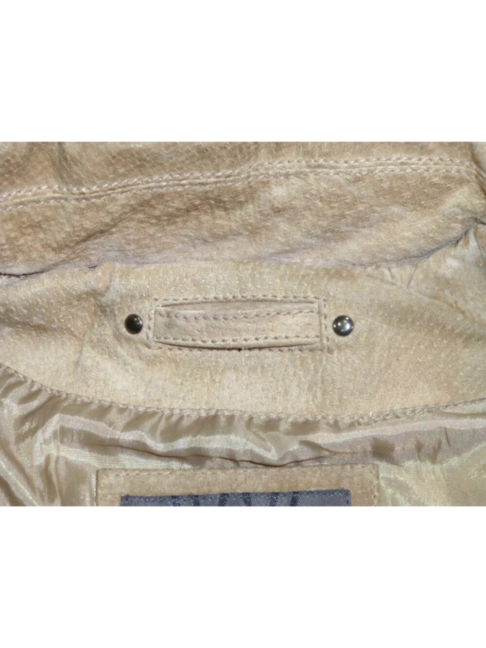 VTG Wilsons Leather Womens Tan Suede Jacket M Genuine Leather Full Zip Classic S - Picture 12 of 16